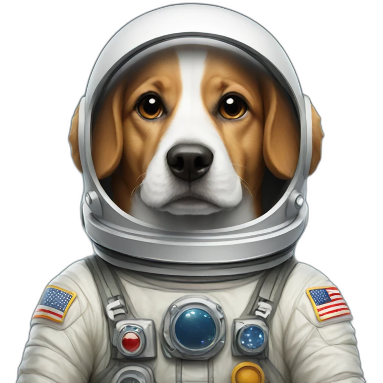 astronaut dog emoji