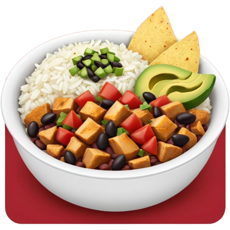 Chipotle bowl emoji