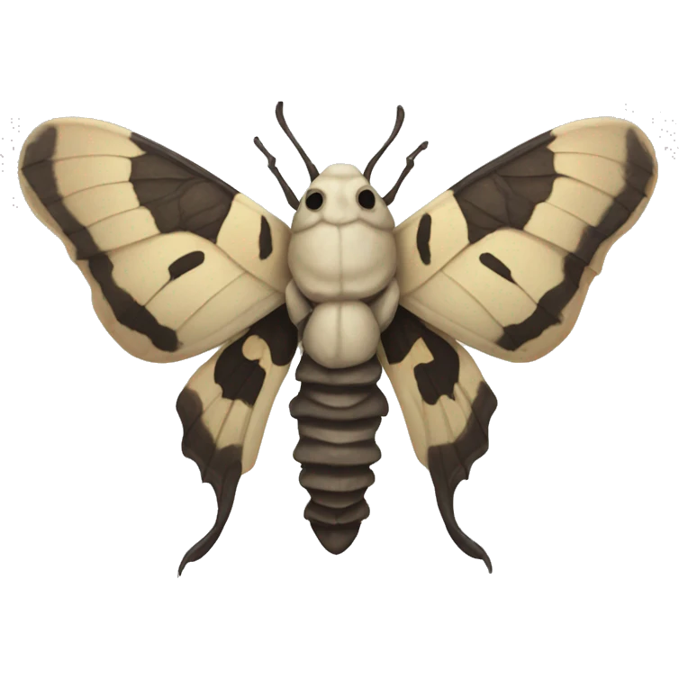 Skull moth emoji