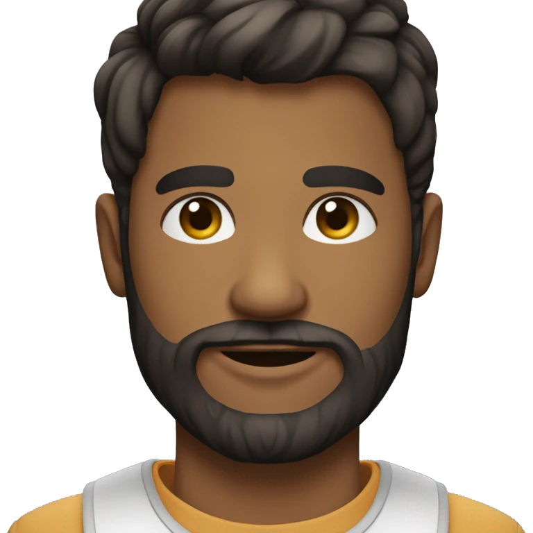 Jeune homme barbu quartier emoji