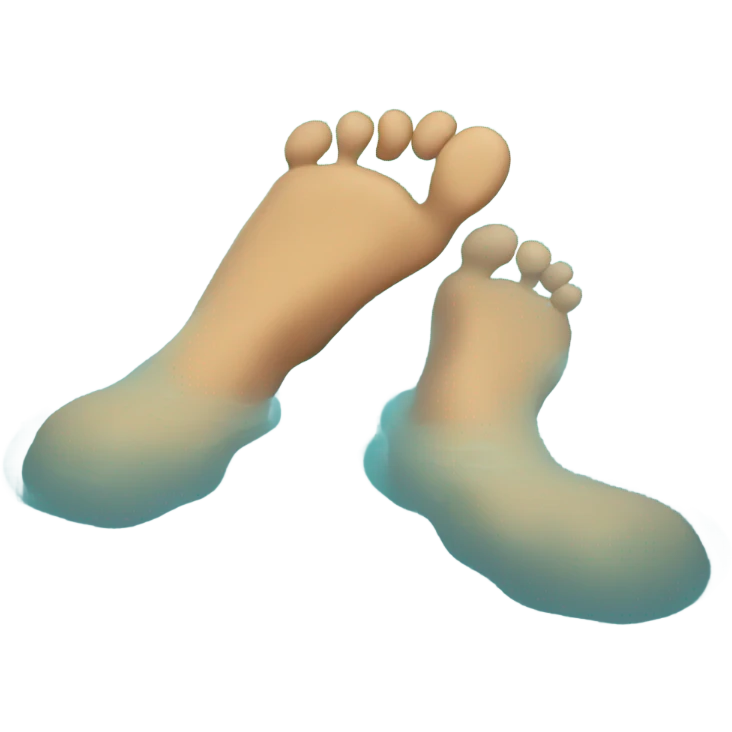 Feet in hot spring  emoji