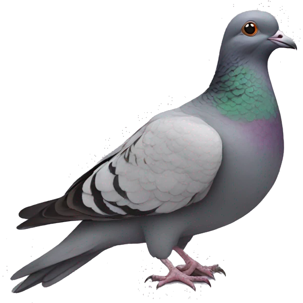pigeon riding pigeon emoji
