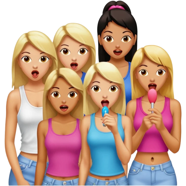 year 2000's theme baddies tongues out emoji
