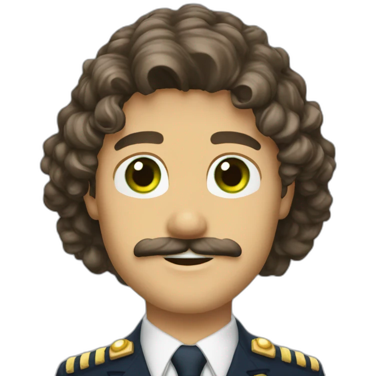 man-young-long-curly-hair-italian-green-eyes-mustache-marine-suit emoji