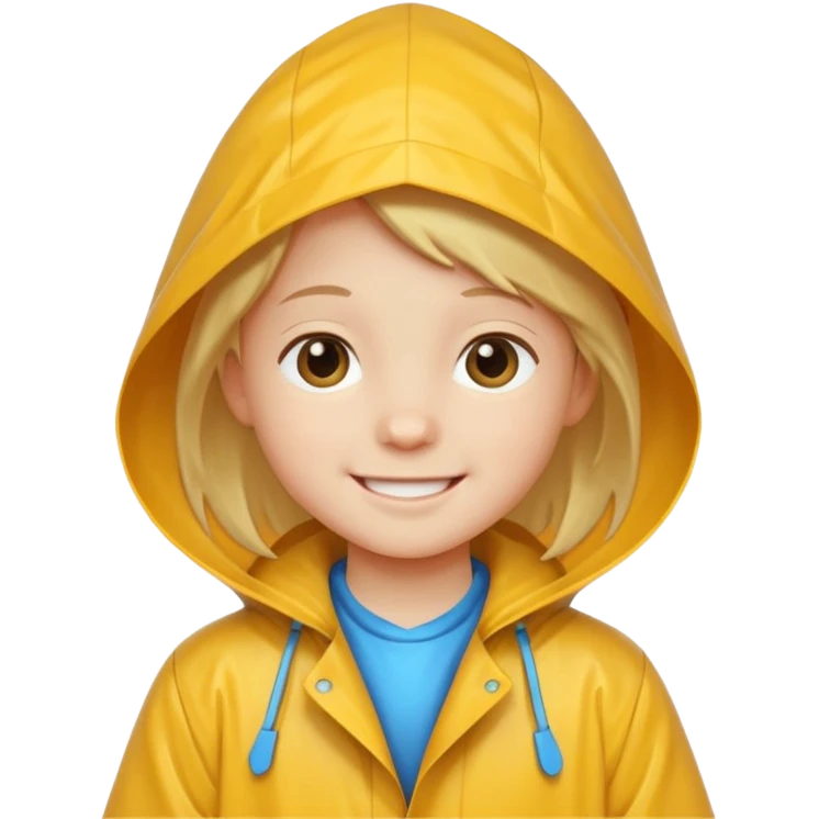kid with raincoat emoji