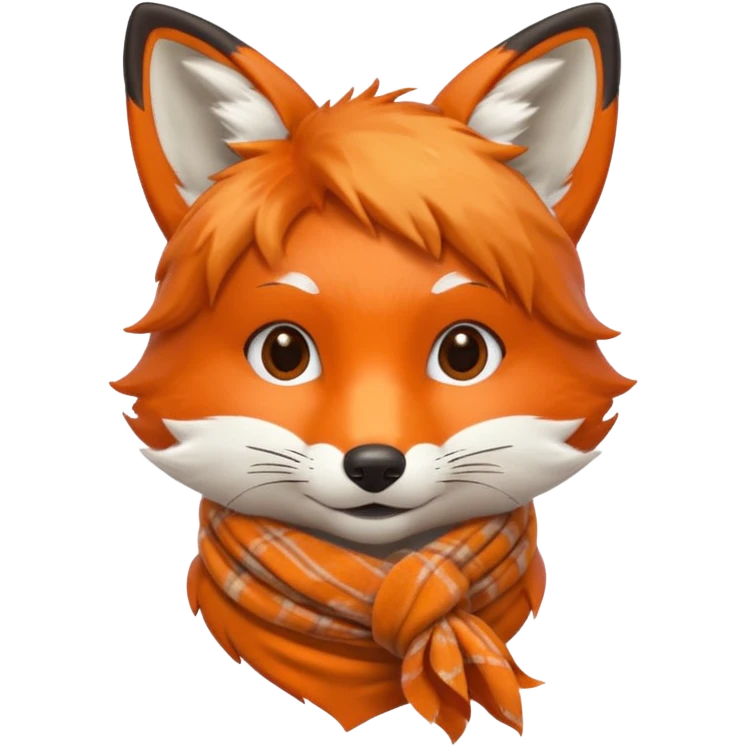 fox face with a scarf emoji