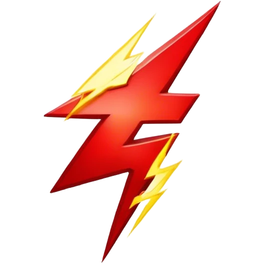 red ⚡  emoji