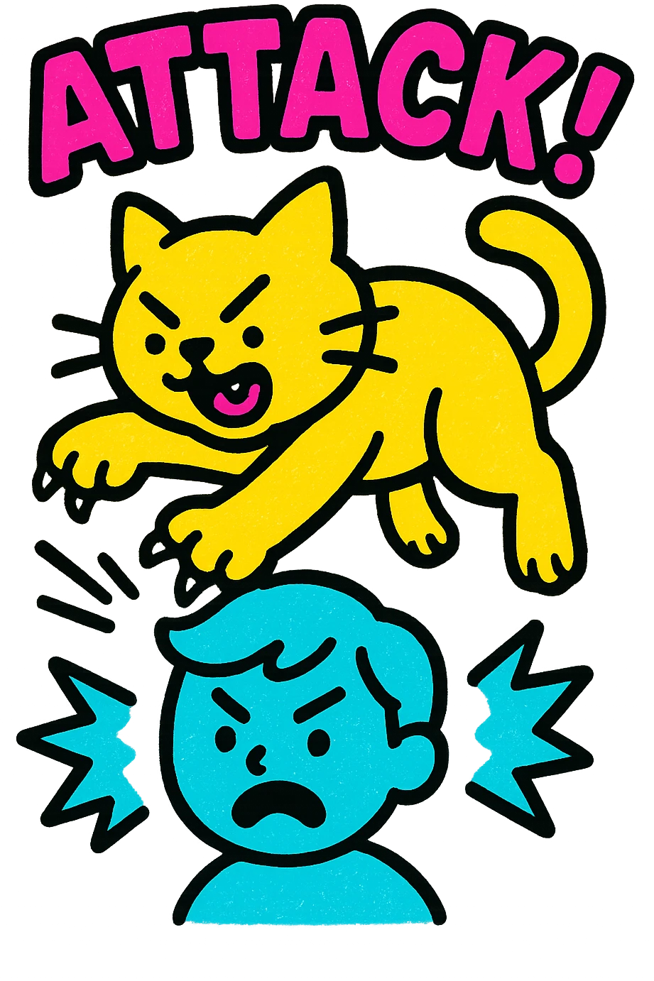 cat attack emoji