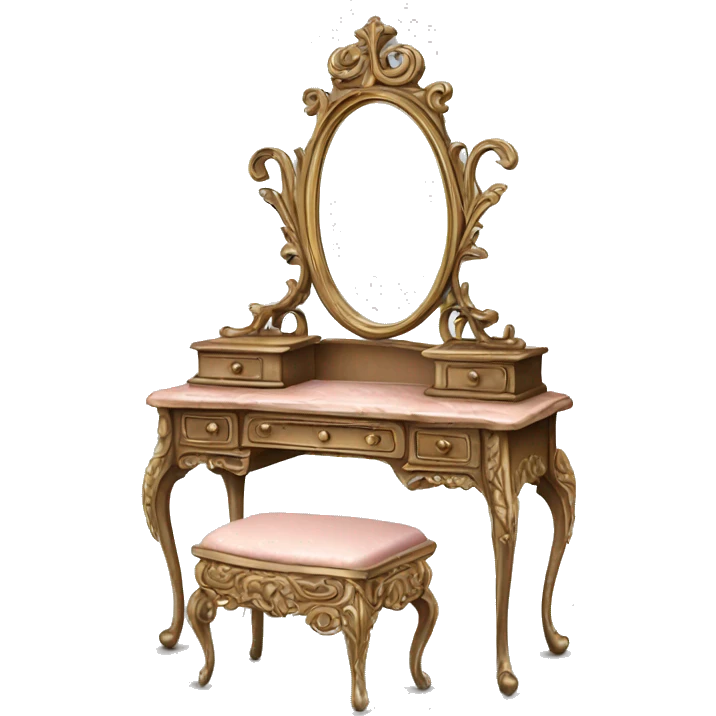 antique ornate vanity dressing table emoji