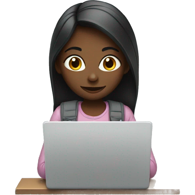 girl with laptop emoji