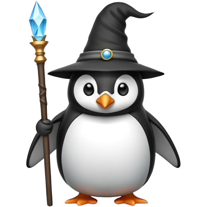 Penguin Wizard emoji
