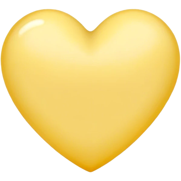 pale yellow heart emoji