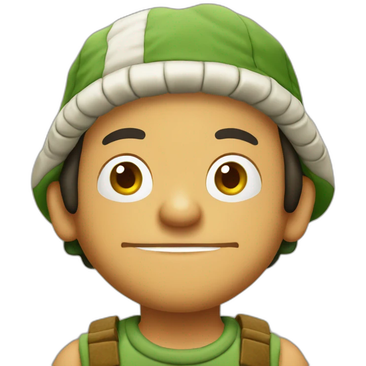 El chavo holds cannabis emoji
