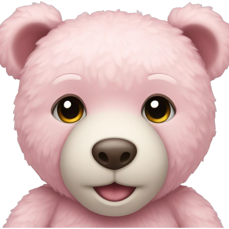 pastel pink teddy bear emoji