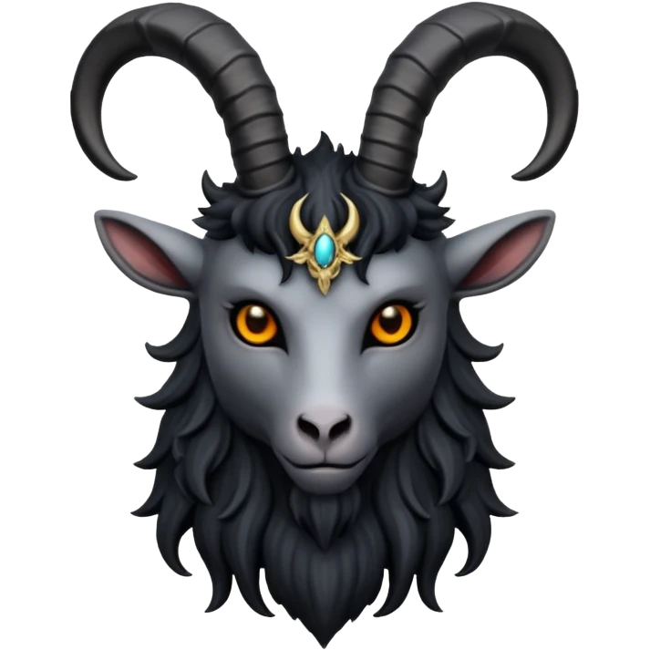 baphomet, mystical goat-headed figure emoji