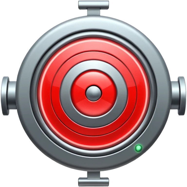 Moving target with blinking light emoji