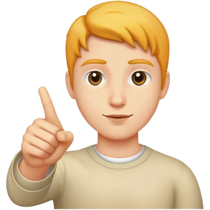 Bit pointing  emoji