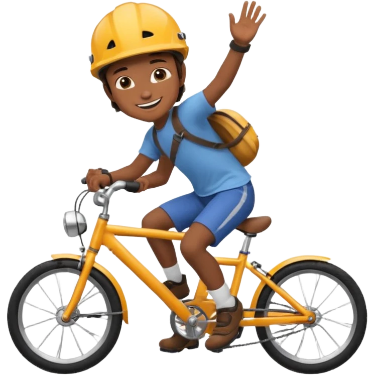 Make emoi of scout on bike emoji