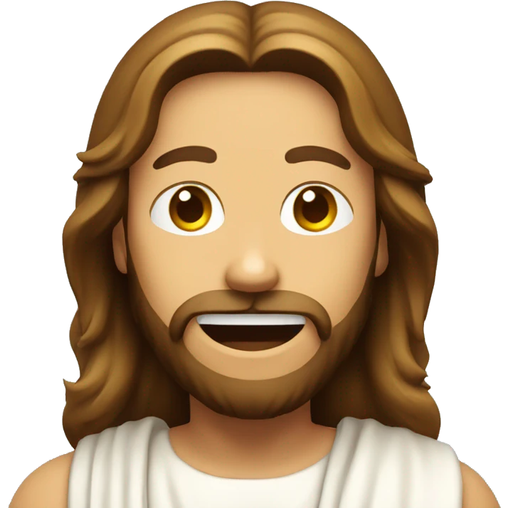 Jesus emoji of the face with ok gesturing  emoji