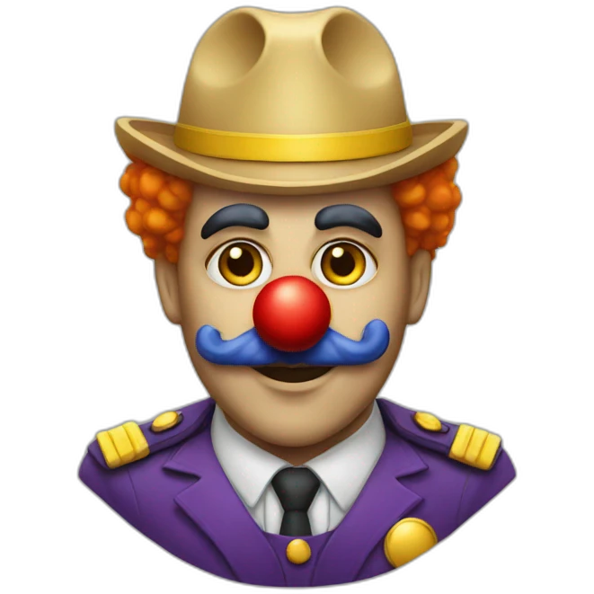 clown officer executive emoji