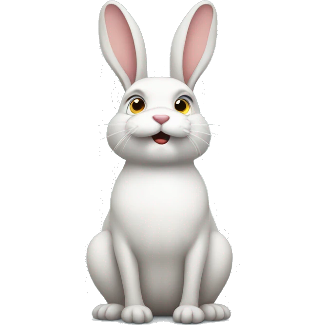 rabbit body unhappy emoji