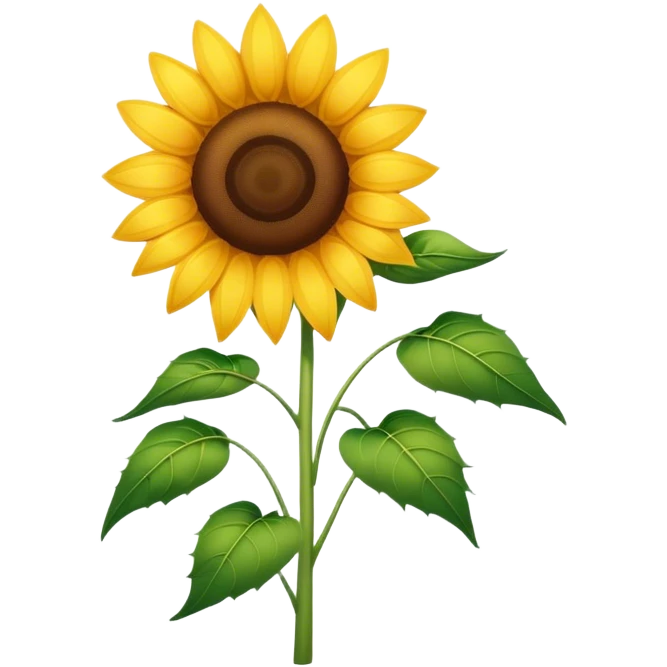 Blushing sunflower emoji