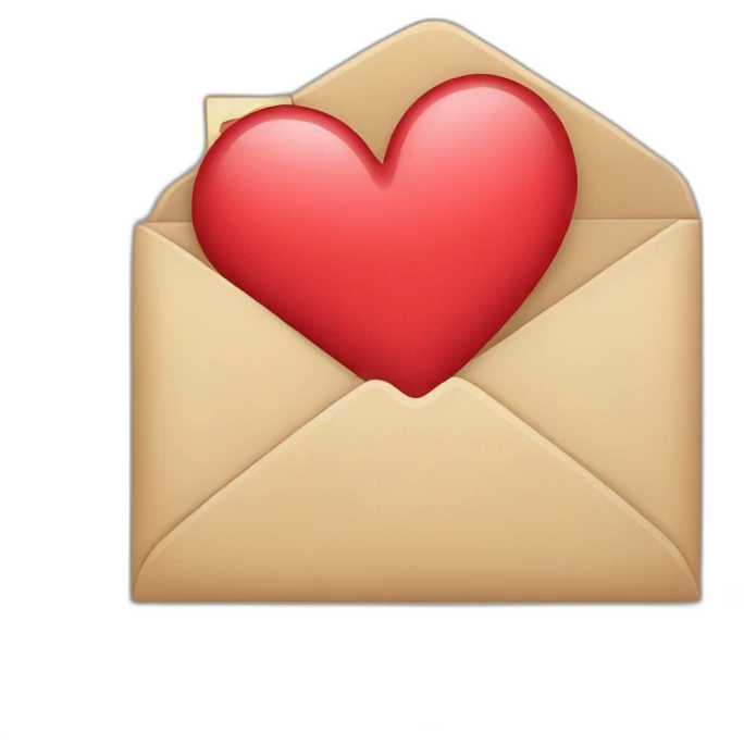 open-mail-heart emoji
