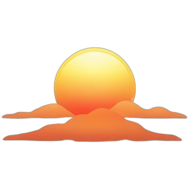 rising sun emoji