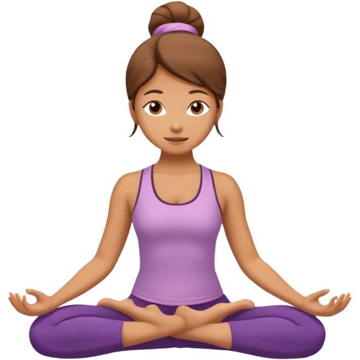 девочка занимается йогой emoji