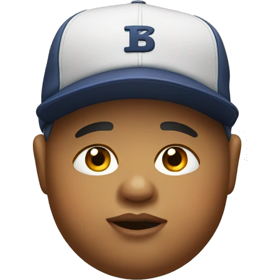 Fat kid wearing cap emoji