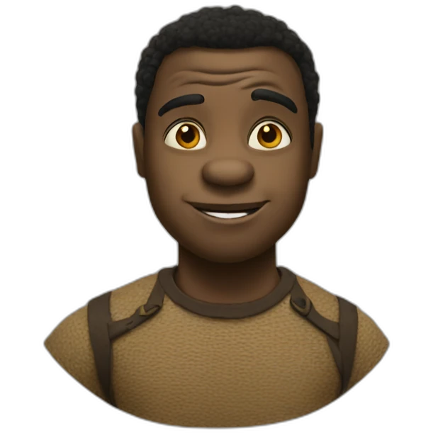 Black shrek emoji