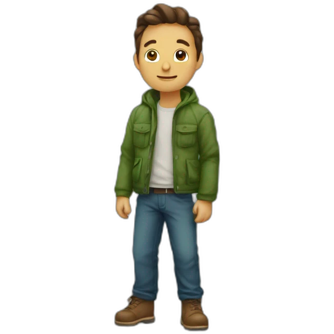 Tortue sur homme emoji