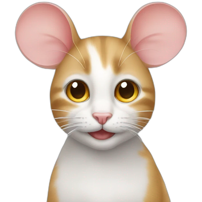 mouse on a cat emoji