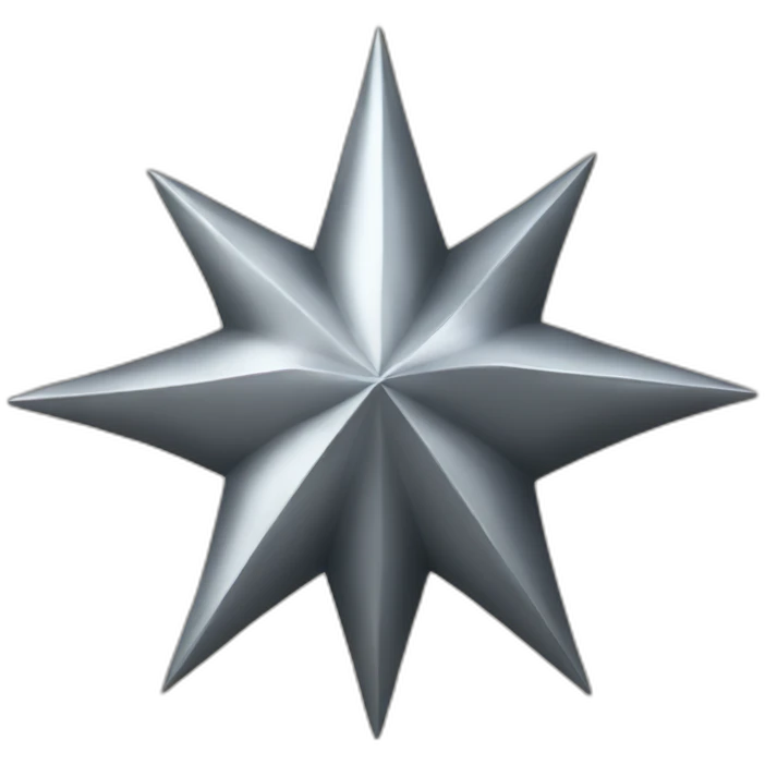 Metal Star 8-Spike emoji