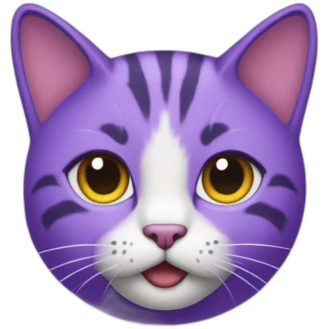 cat in purple emoji