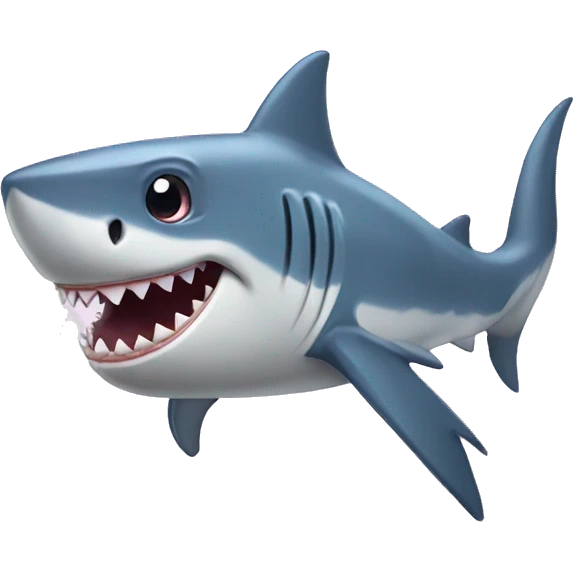 A shark wearing a princess tiara  emoji