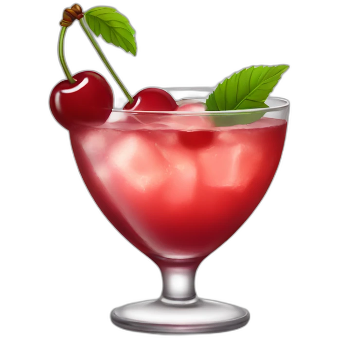 Cherry cocktail emoji