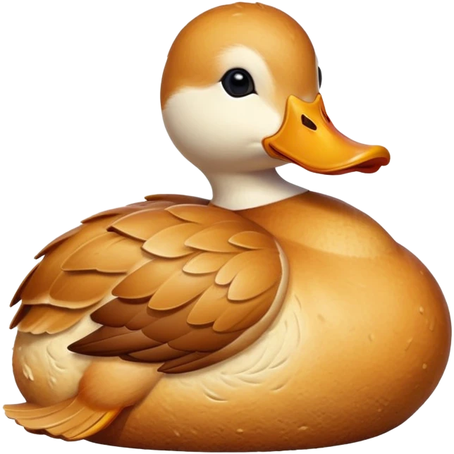 duck made of gluten bread emoji