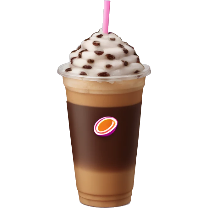 Dunkin Donuts iced coffee emoji