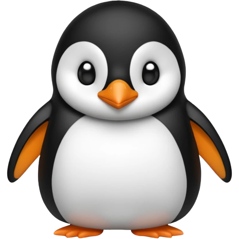 A penguin looking comfortable emoji