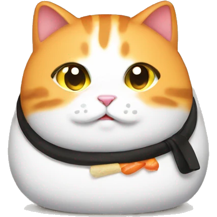 Fat sushi cat emoji