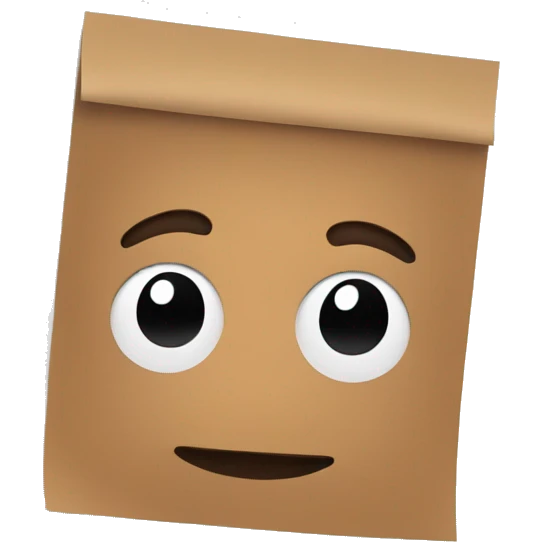 Brown sticky note emoji