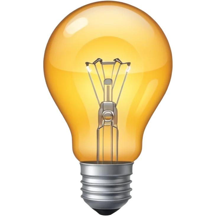 bulb light emoji
