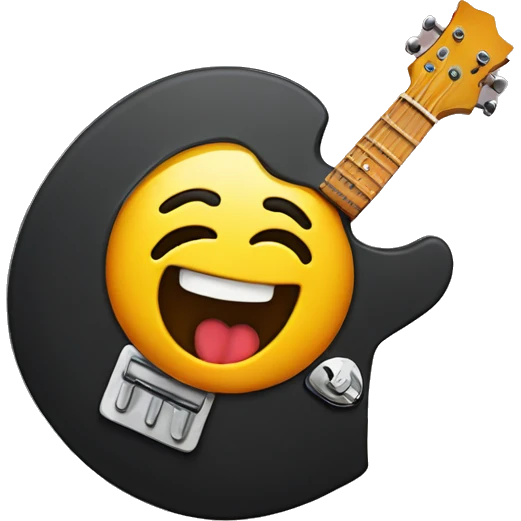emoji with rocker sign and tongue swinging out emoji