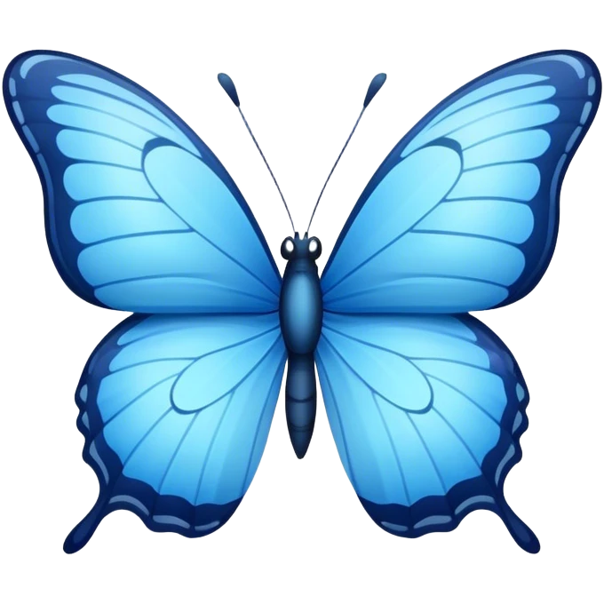 blue butterfly emoji