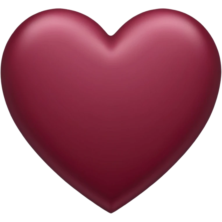 Corazón de color vinotinto, para el teclado emoji