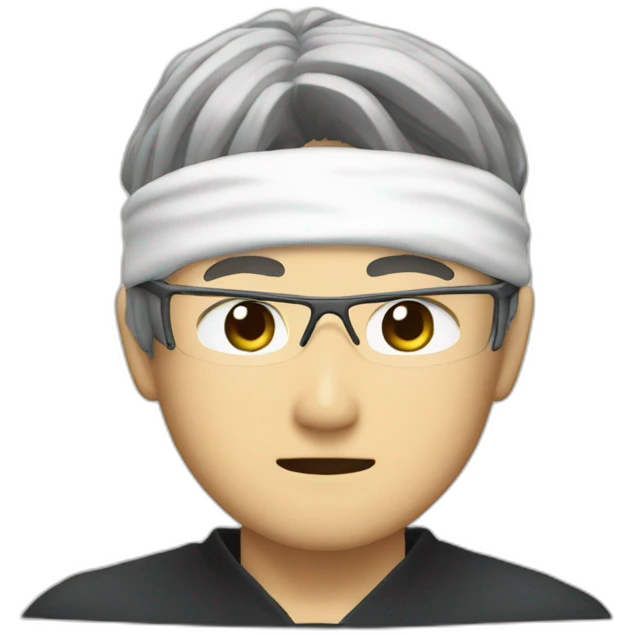 Satoru gojo with blindfold emoji