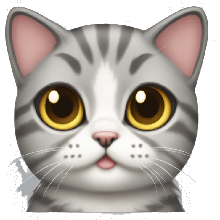 British shirt hair cat cute emoji