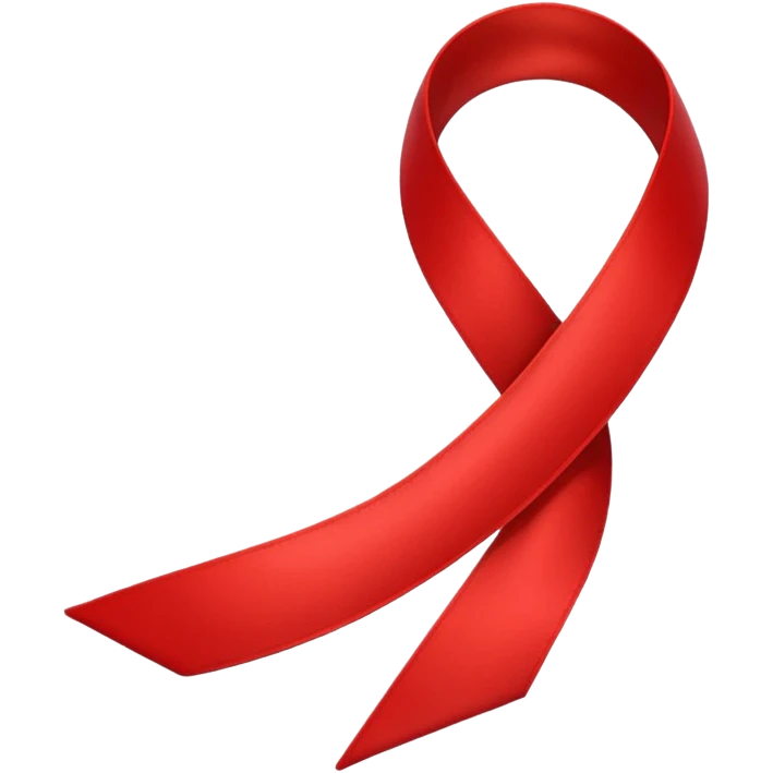 simple red ribbon emoji