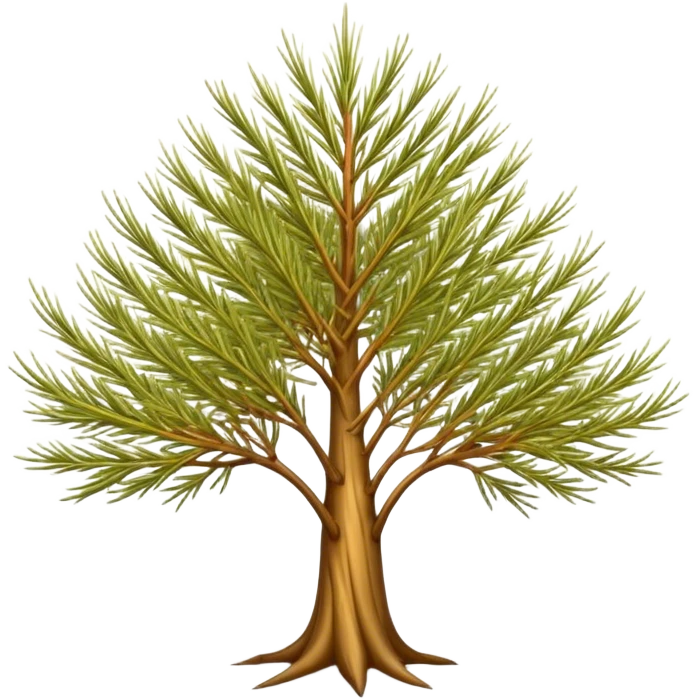 Cinematic Realistic Allocasuarina Emoji, Tall and elegant, with long, needle-like foliage that gives the tree a fine, wispy appearance. The tree’s soft, golden-brown color adds warmth to the landscape. Soft glowing outline, capturing the essence of Australian beauty, strength, and serenity in an allocasuarina tree! emoji